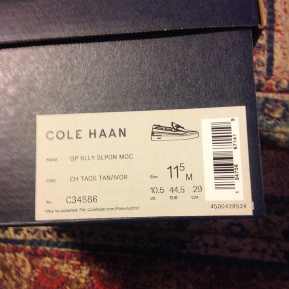 Cole Haan Men\'s GrandPro Rally Tan Suede Moccasin -Shoe 11.5M New in Box main image 10